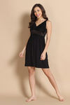 Zivame Lace N Mesh Babydoll - Black Beauty — thumbnail 2